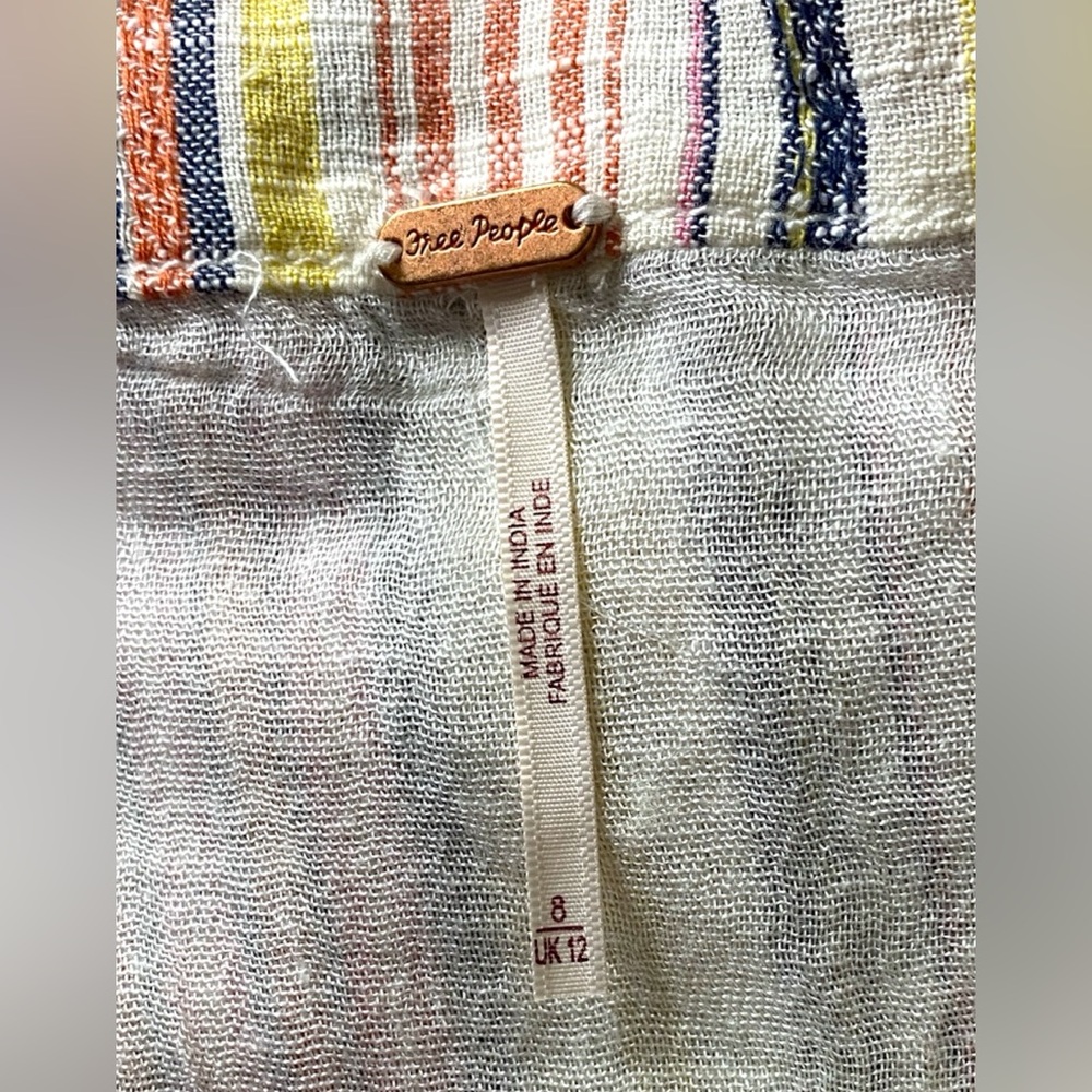 Free Peaople Striped Wrap Skirt - Picture 11 of 12